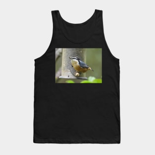 Nuthatch throwing seed Tank Top